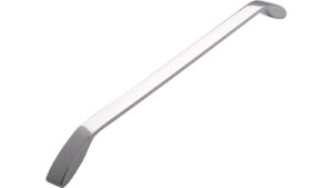 Griff Lauterbach Druckguss chrom glänzend - 337 mm lang  vor weißem Hintergrund