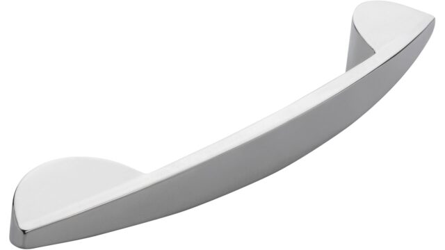 Griff Leinfelde Druckguss chrom glänzend - 201 mm lang  vor weißem Hintergrund