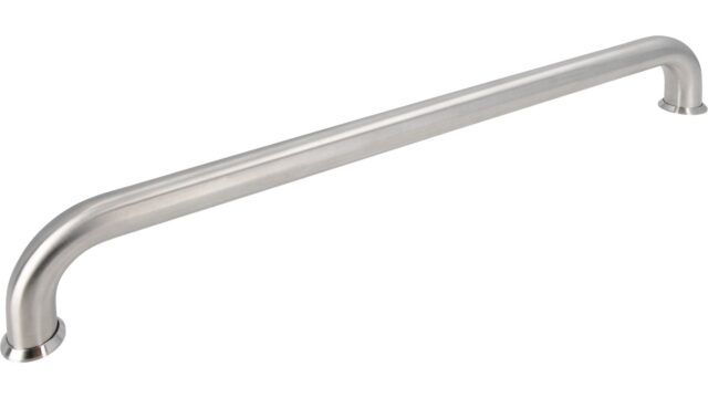 Griff Lorsch Edelstahl fein geschliffen - 532 mm lang  vor weißem Hintergrund