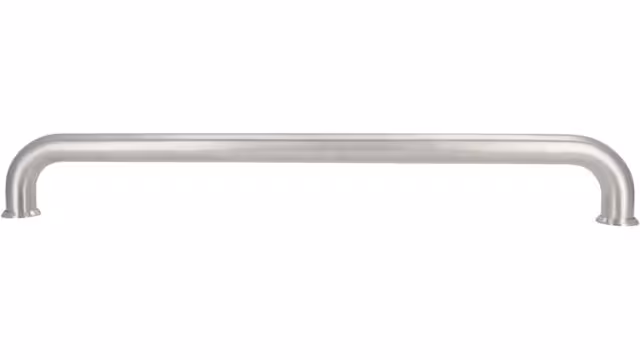 Griff Lorsch Edelstahl fein geschliffen - 532 mm lang  vor weißem Hintergrund