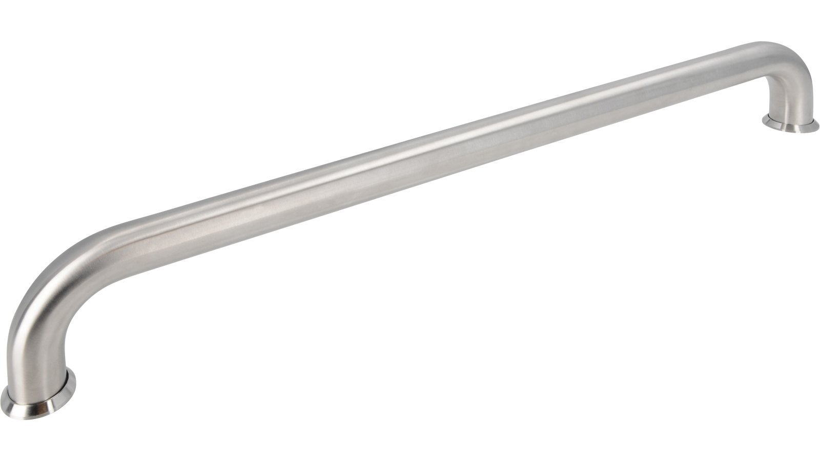 Griff Lorsch Edelstahl fein geschliffen - 532 mm lang  vor weißem Hintergrund