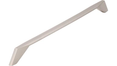 Griff Malente Druckguss edelstahleffekt - 343 mm lang  vor weißem Hintergrund