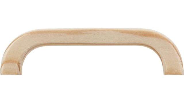 Griff Markdorf Holz fichte roh - 107 mm lang  vor weißem Hintergrund