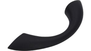 Griff Morsbach Kunststoff gummieffekt schwarz - 97 mm lang  vor weißem Hintergrund