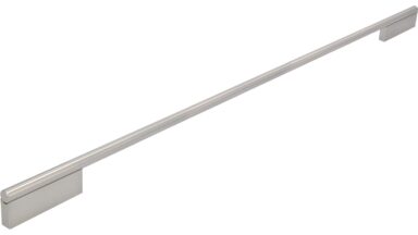 Griff Oberndorf Aluminium vernickelt feingeschliffen - 604 mm lang vor weißem Hintergrund