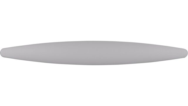 Griff Parchim Druckguss alufarbig pulverbeschichtet - 152 mm lang  vor weißem Hintergrund