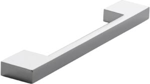 Griff Pohlheim Druckguss chrom glänzend - 184 mm lang  vor weißem Hintergrund