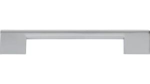 Griff Pohlheim Druckguss chrom glänzend - 184 mm lang  vor weißem Hintergrund