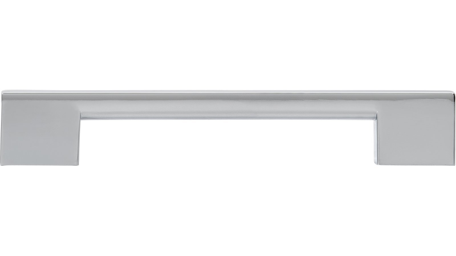 Griff Pohlheim Druckguss chrom glänzend - 184 mm lang  vor weißem Hintergrund