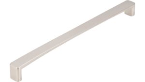 Griff Puchheim Druckguss vernickelt feingeschliffen - 232 mm lang  vor weißem Hintergrund