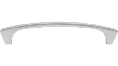 Griff Rees Druckguss chrom glänzend - 148 mm lang  vor weißem Hintergrund
