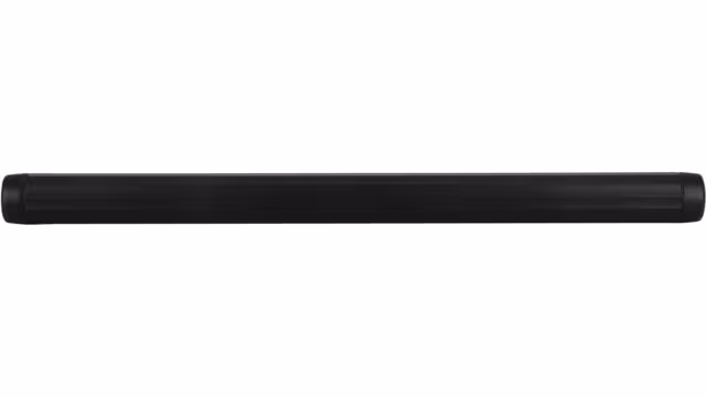 Griff Ruppichteroth Druckguss schwarz matt pulverbeschichtet schwarz matt pulverbeschichtet - 174 mm lang  vor weißem Hintergrund