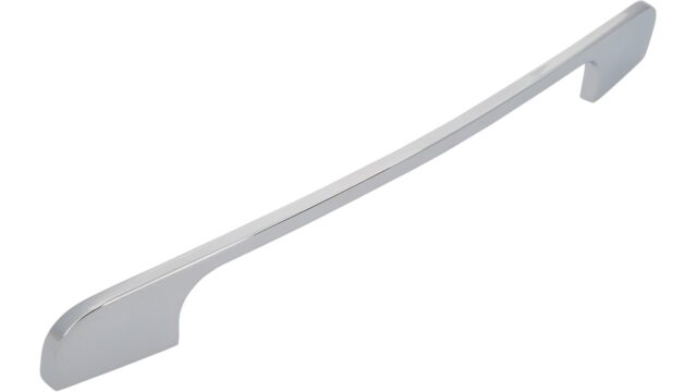 Griff Schiffweiler Druckguss chrom glänzend - 260 mm lang vor weißem Hintergrund