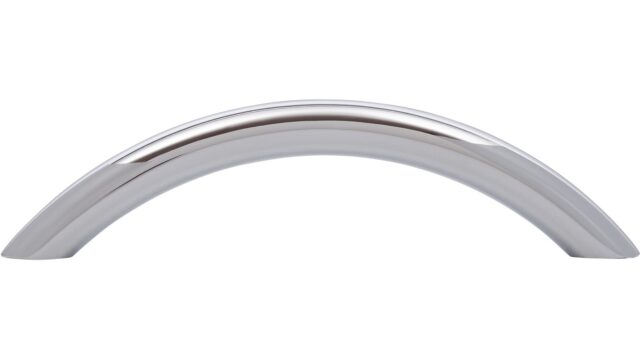 Griff Seevetal Druckguss chrom glänzend - 110 mm lang  vor weißem Hintergrund