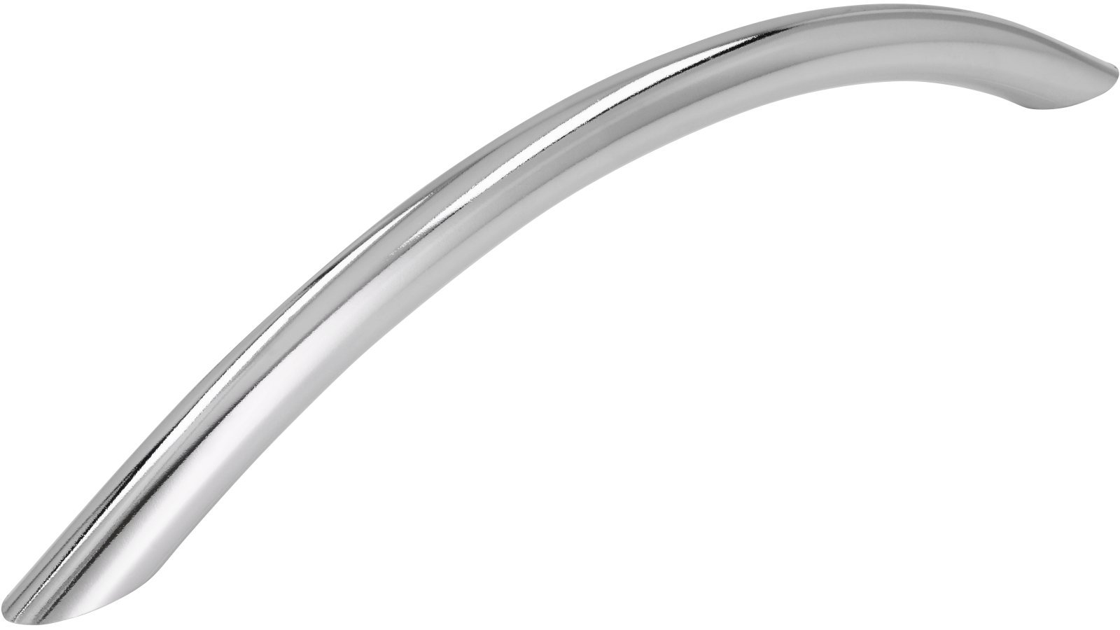 Griff St-Ingbert Stahl chrom glänzend - 148 mm lang  vor weißem Hintergrund