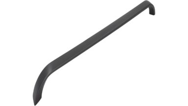 Griff Steinbach Druckguss anthrazit matt - 348 mm lang vor weißem Hintergrund