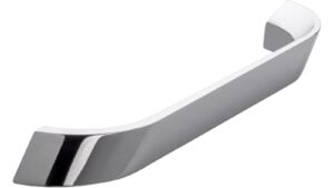 Griff Steinbach Druckguss chrom glänzend - 188 mm lang  vor weißem Hintergrund