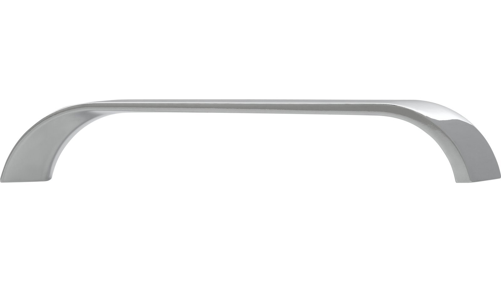 Griff Steinbach Druckguss chrom glänzend - 188 mm lang  vor weißem Hintergrund