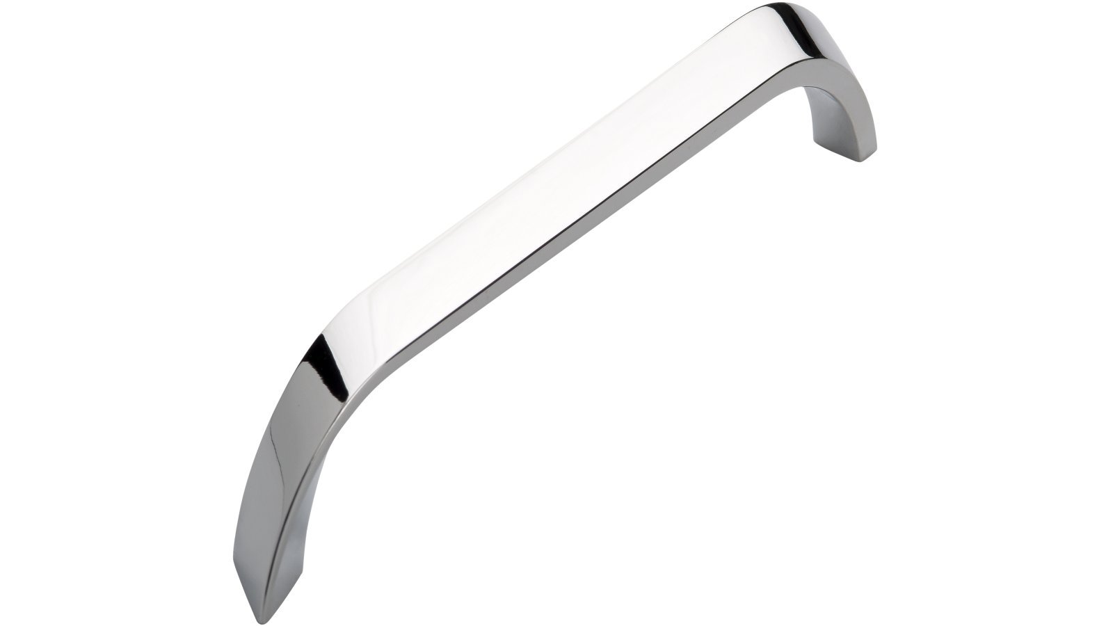 Griff Steinbach Druckguss chrom glänzend - 188 mm lang  vor weißem Hintergrund