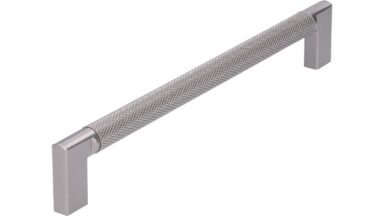 Griff Threesixty Aluminium - Druckguss edelstahleffekt edelstahleffekt - 174 mm lang  vor weißem Hintergrund