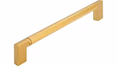 Griff Threesixty Aluminium - Druckguss gold matt gebürstet gold matt gebürstet - 174 mm lang vor weißem Hintergrund