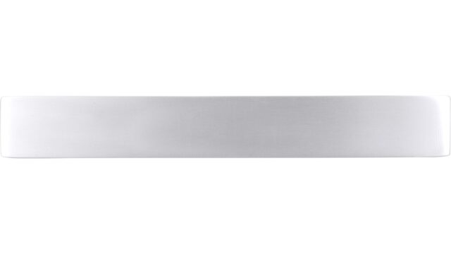 Griff Traunreut Aluminium silber natur matt - 146 mm lang  vor weißem Hintergrund