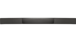 Moebelgriff-Uslar-chrom-schwarz-Zinkdruckguss-laenge-180-768280-front Griff Uslar Druckguss Schwarz chrom - 180 mm lang vor weißem Hintergrund