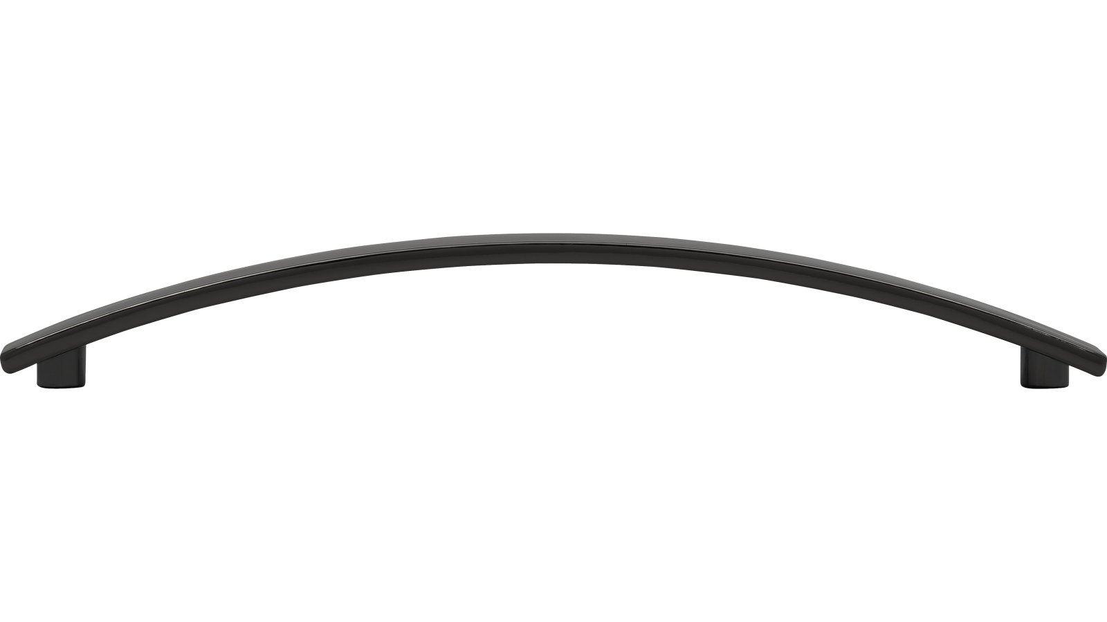 Moebelgriff-Uslar-chrom-schwarz-Zinkdruckguss-laenge-180-768280-stehend Griff Uslar Druckguss Schwarz chrom - 180 mm lang vor weißem Hintergrund