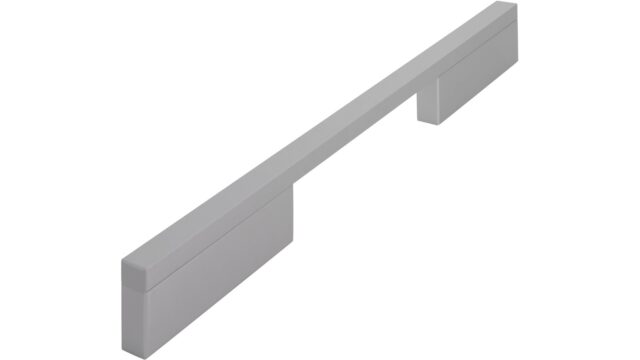 Griff Wendlingen Aluminium silber natur matt - 252 mm lang vor weißem Hintergrund