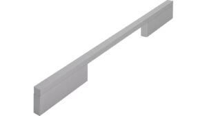 Griff Wendlingen Aluminium silber natur matt - 284 mm lang  vor weißem Hintergrund