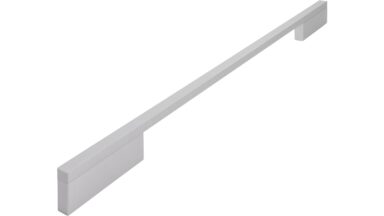 Griff Wendlingen Aluminium silber natur matt - 444 mm lang vor weißem Hintergrund
