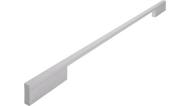 Griff Wendlingen Aluminium silber natur matt - 508 mm lang vor weißem Hintergrund
