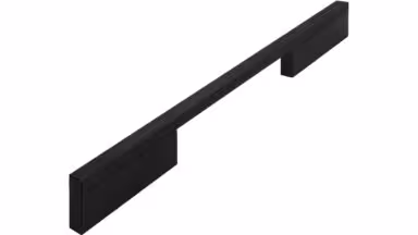 Griff Wendlingen Aluminium schwarz - 284 mm lang vor weißem Hintergrund