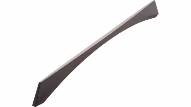 Griff Wietmarschen Druckguss Schwarz chrom - 345 mm lang  vor weißem Hintergrund