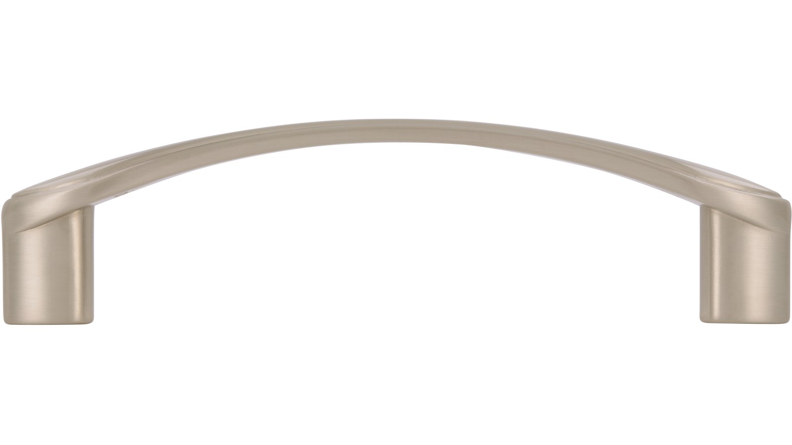 Griff Zülpich Druckguss vernickelt feingeschliffen - 113 mm lang  vor weißem Hintergrund