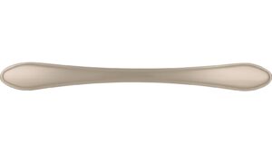 Moebelgriff-Zuelpich-nickel-Zinkdruckguss-laenge-150-627228-front Griff Zülpich Druckguss vernickelt feingeschliffen - 150 mm lang vor weißem Hintergrund