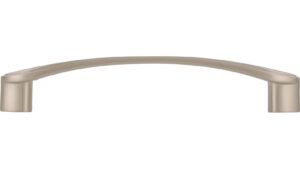 Moebelgriff-Zuelpich-nickel-Zinkdruckguss-laenge-150-627228-stehend Griff Zülpich Druckguss vernickelt feingeschliffen - 150 mm lang vor weißem Hintergrund