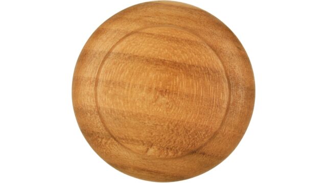 Knopf Bad-Dürrenberg Holz kirsch natur lackiert - 35 mm lang  vor weißem Hintergrund