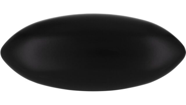 Knopf Baiersbronn Druckguss schwarz matt pulverbeschichtet - 38 mm lang  vor weißem Hintergrund