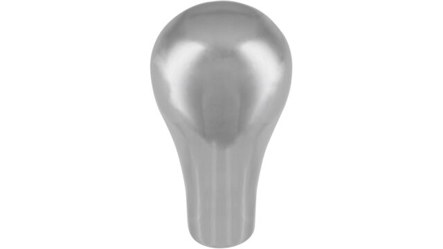 Knopf Everswinkel Druckguss chrom glänzend - 16 mm lang vor weißem Hintergrund
