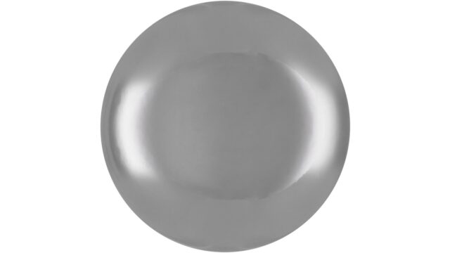 Knopf Everswinkel Druckguss chrom glänzend - 16 mm lang  vor weißem Hintergrund