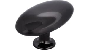 Knopf Osthrauderfehn Druckguss Schwarz chrom - 64 mm lang  vor weißem Hintergrund