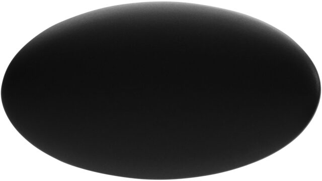 Knopf Osthrauderfehn Druckguss schwarz matt pulverbeschichtet - 64 mm lang  vor weißem Hintergrund