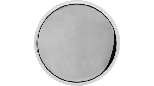 Knopf Pinneberg Druckguss chrom glänzend - 37 mm lang  vor weißem Hintergrund
