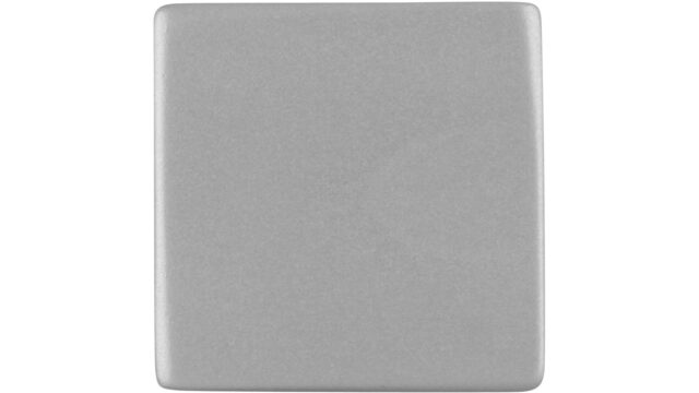 Knopf Weeze Aluminium silber natur matt - 12 mm lang  vor weißem Hintergrund