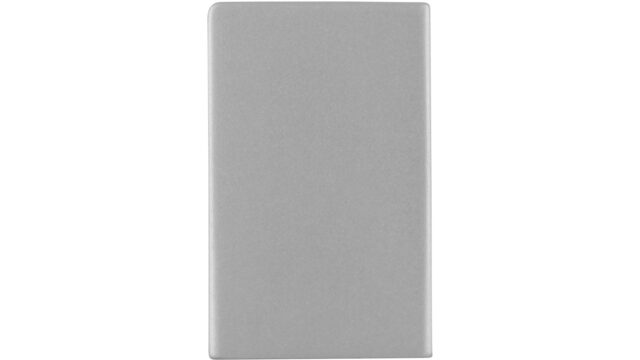 Knopf Weeze Aluminium silber natur matt - 12 mm lang  vor weißem Hintergrund