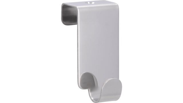 Türgarderobe Bürstadt Stahl chrom glänzend 5 stück - 60 mm lang  vor weißem Hintergrund