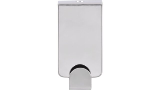 Türgarderobe Bürstadt Stahl chrom glänzend 5 stück - 60 mm lang  vor weißem Hintergrund