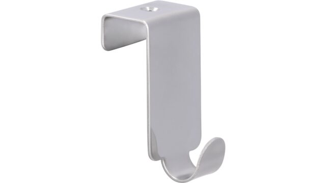 Türgarderobe Bürstadt Stahl chrom glänzend 5 stück - 60 mm lang  vor weißem Hintergrund