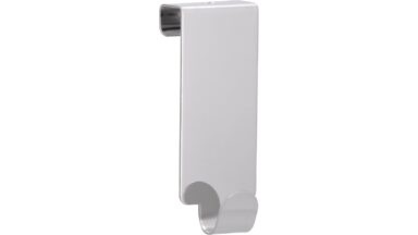 Türgarderobe Bürstadt Stahl chrom glänzend 3 stück - 99 mm lang  vor weißem Hintergrund